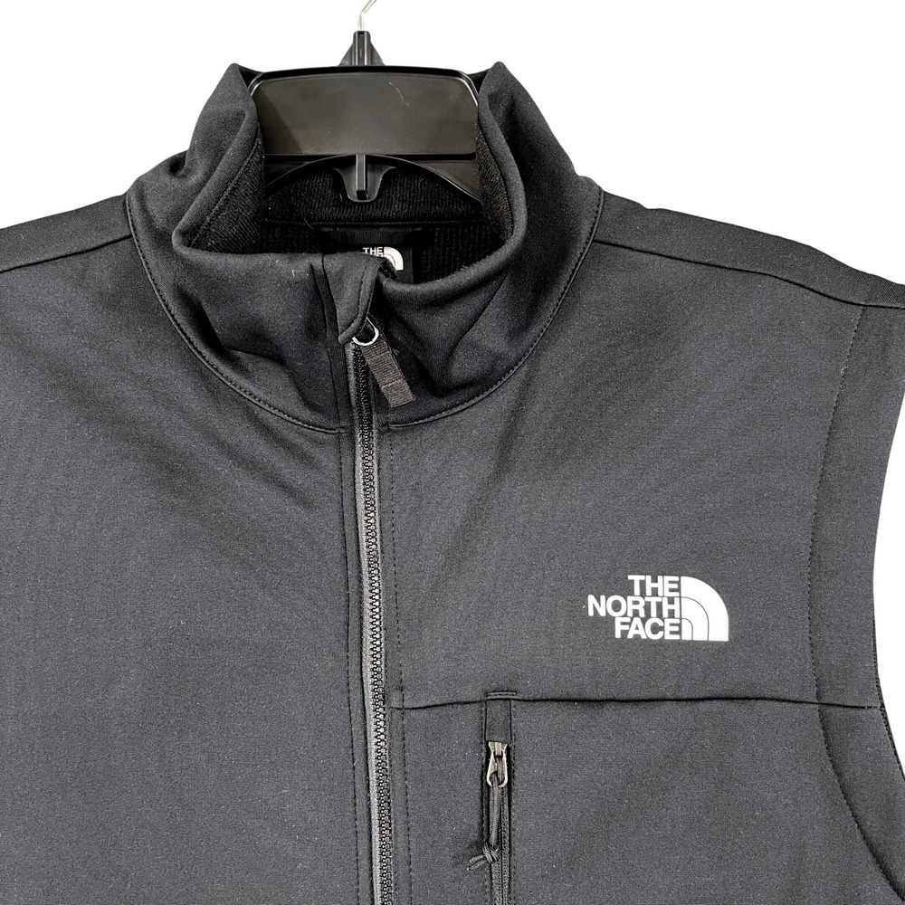 The North Face WindWall Softshell Vest Mens L Black Windproof Hiking Outdoor